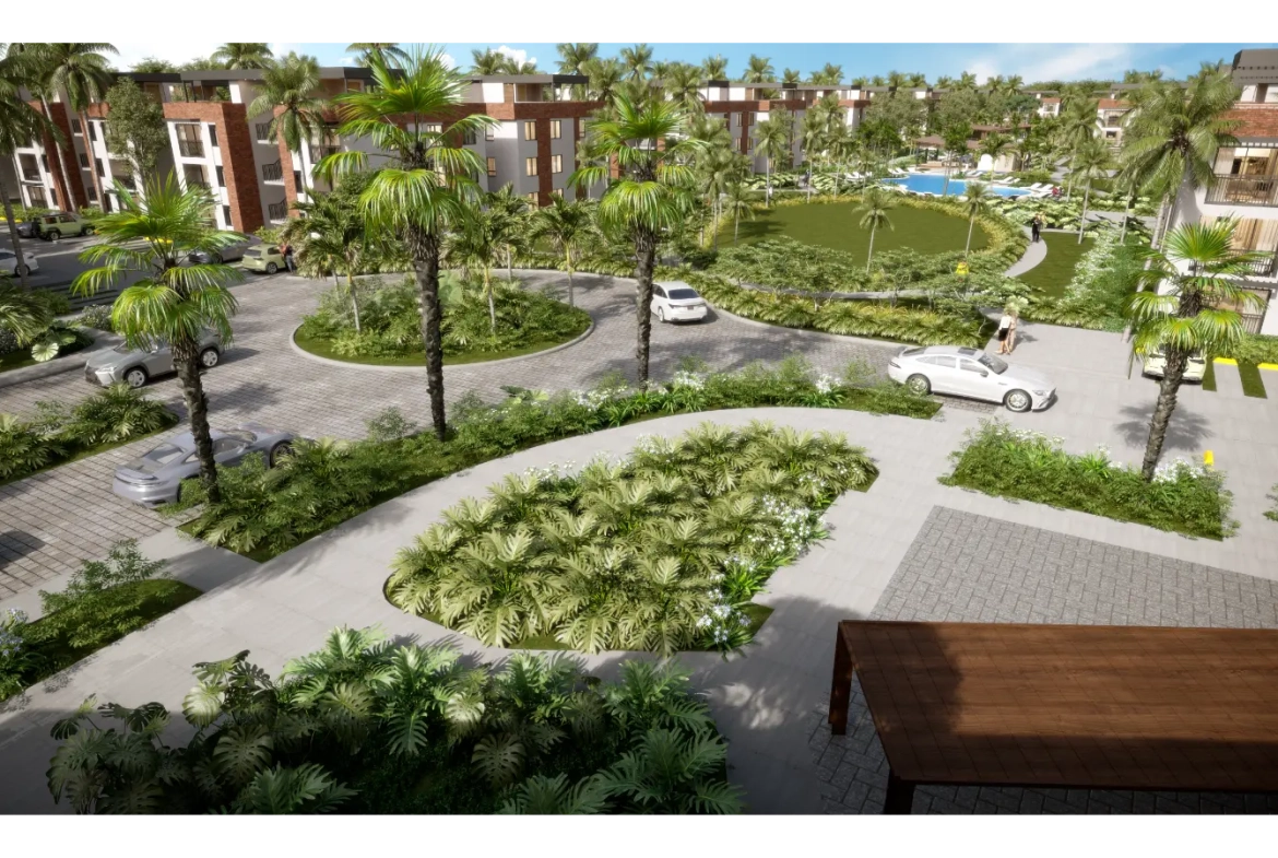Araya Residences: Apartamento de dos habitaciones en venta en Punta Cana con balcón