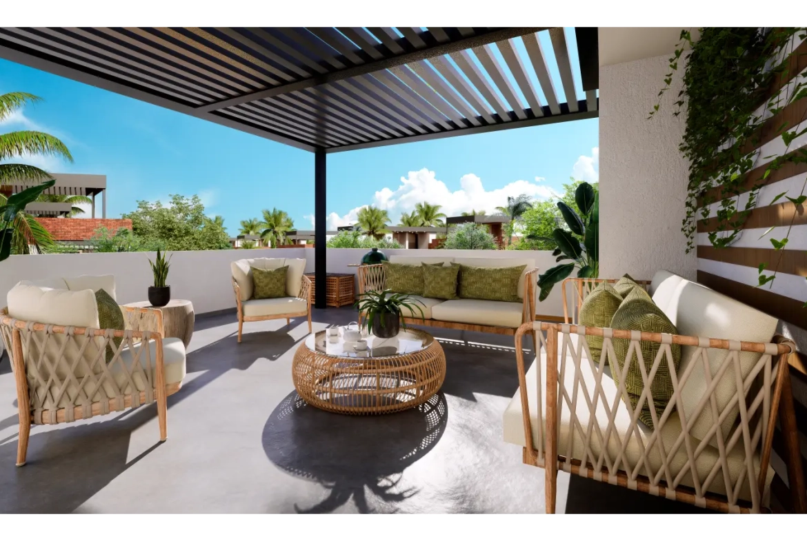 Araya Residences: Apartamento de dos habitaciones en venta en Punta Cana con balcón