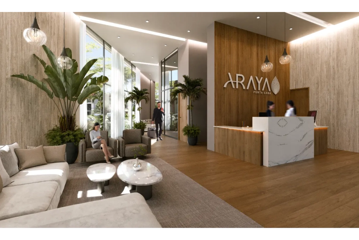Araya Residences: Apartamento de dos habitaciones en venta en Punta Cana con balcón