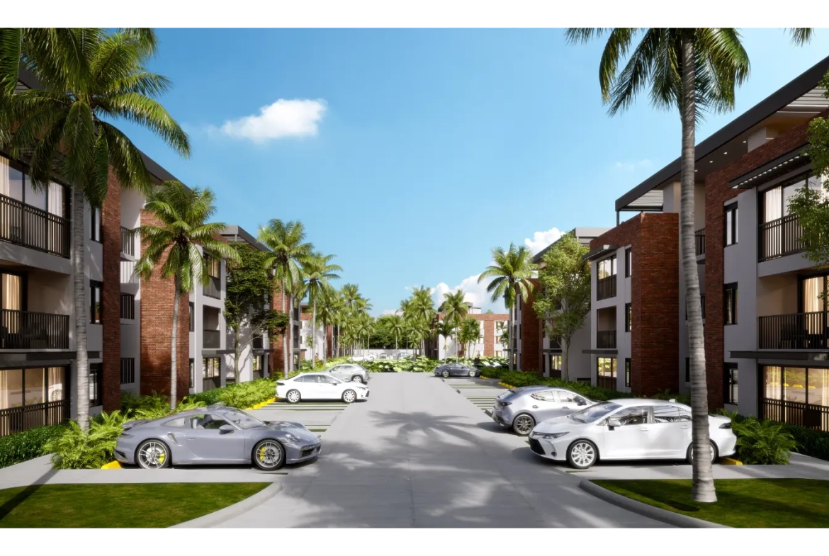 Araya Residences: Apartamento de dos habitaciones en venta en Punta Cana con balcón