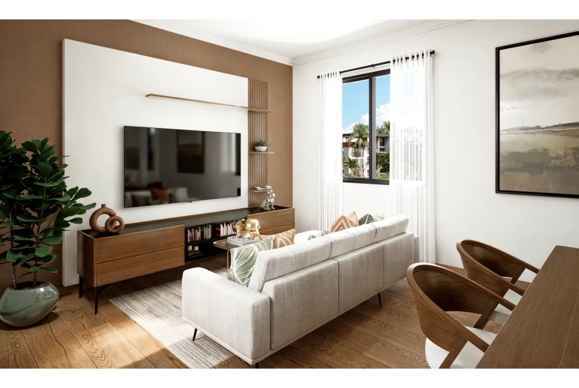 Araya Residences: Apartamento de dos habitaciones en venta en Punta Cana con balcón