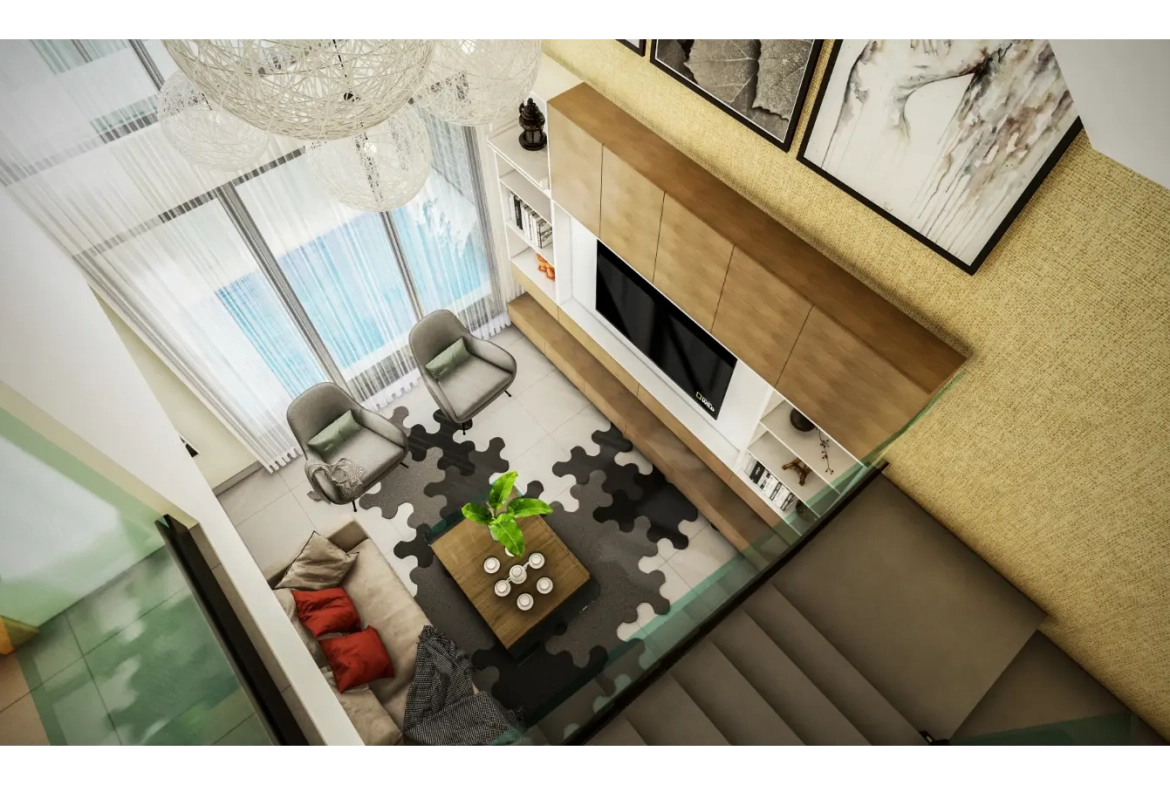 ID , Kings Crown Villas Three Bedroom Villa for Sale in Costa Cana, Punta Cana with Balcony ()