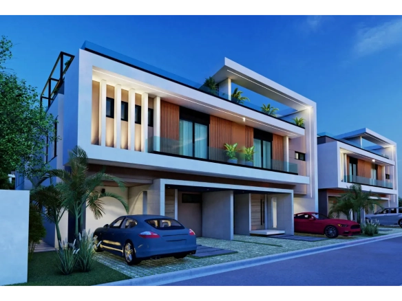ID , Kings Crown Villas Three Bedroom Villa for Sale in Costa Cana, Punta Cana with Balcony ()