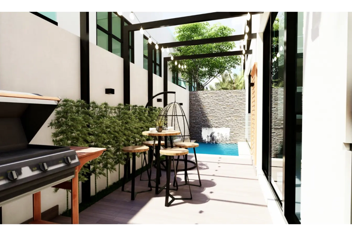 ID , Kings Crown Villas Three Bedroom Villa for Sale in Costa Cana, Punta Cana with Balcony ()