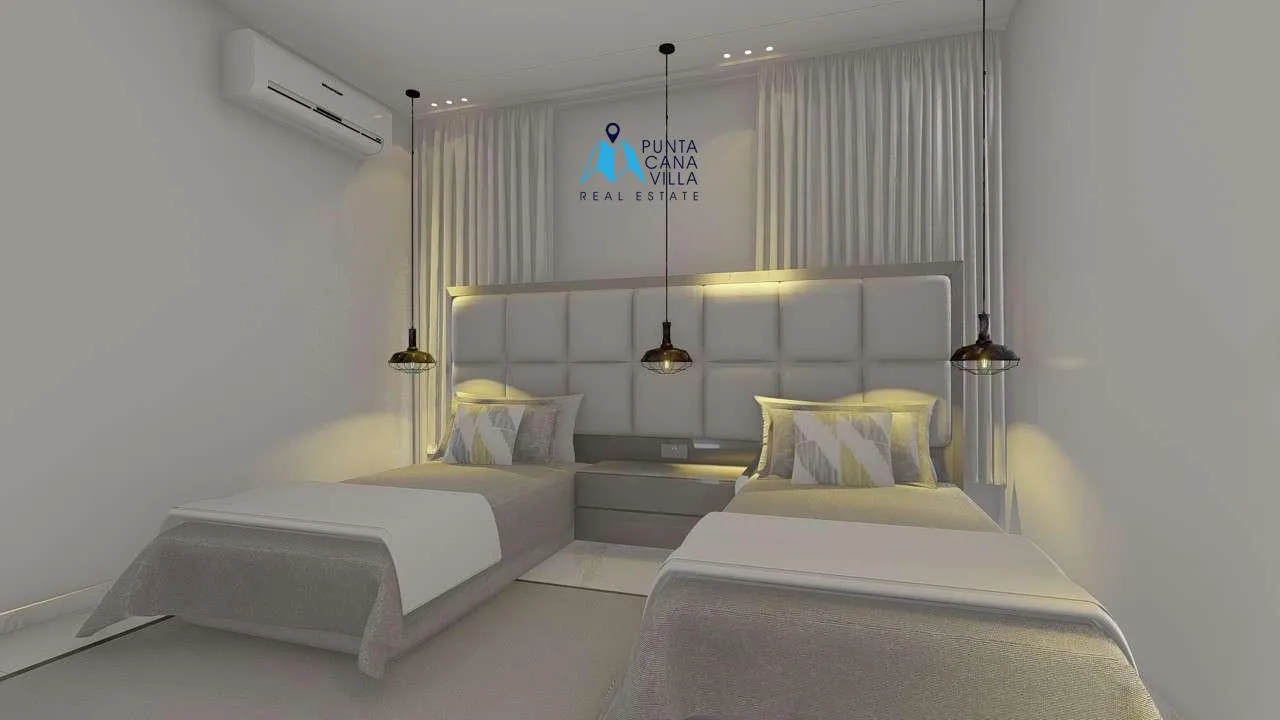 Las Palmeras Resipal : Maison de deux chambres à coucher à vendre à Punta Cana, République dominicaine
