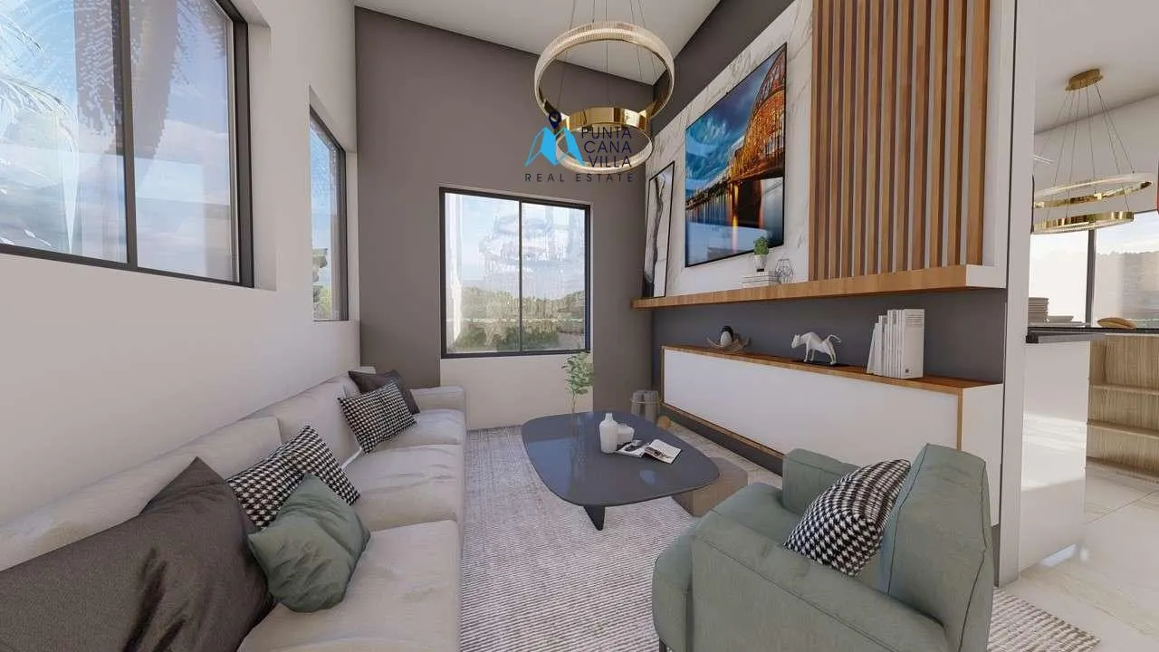 Las Palmeras Resipal : Maison de deux chambres à coucher à vendre à Punta Cana, République dominicaine