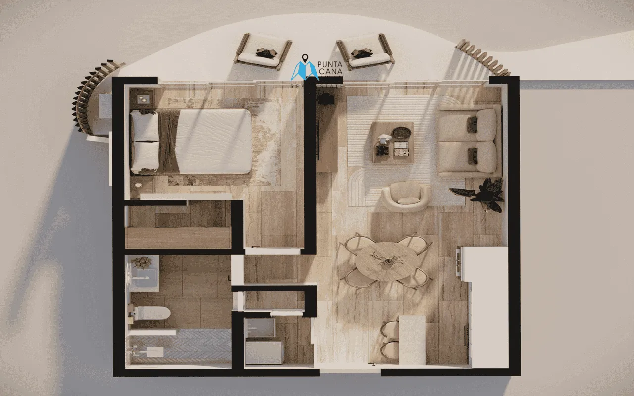 Botanico by Avalon : Condo d’une chambre à coucher à vendre à Bavaro