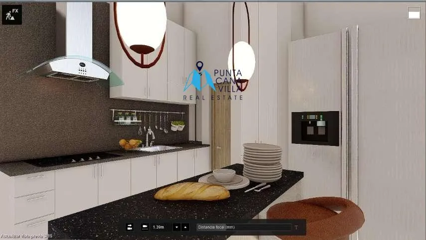 Las Palmeras Resipal : Maison de deux chambres à coucher à vendre à Punta Cana, République dominicaine