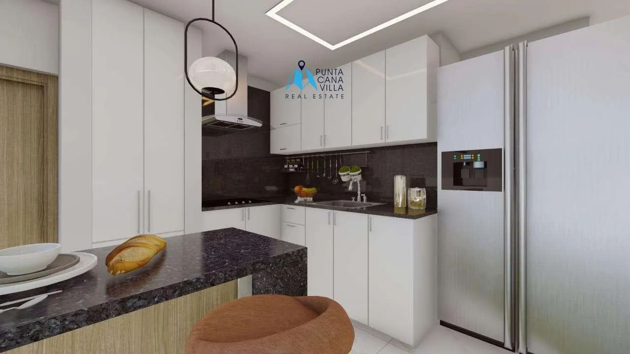 Las Palmeras Resipal : Maison de deux chambres à coucher à vendre à Punta Cana, République dominicaine