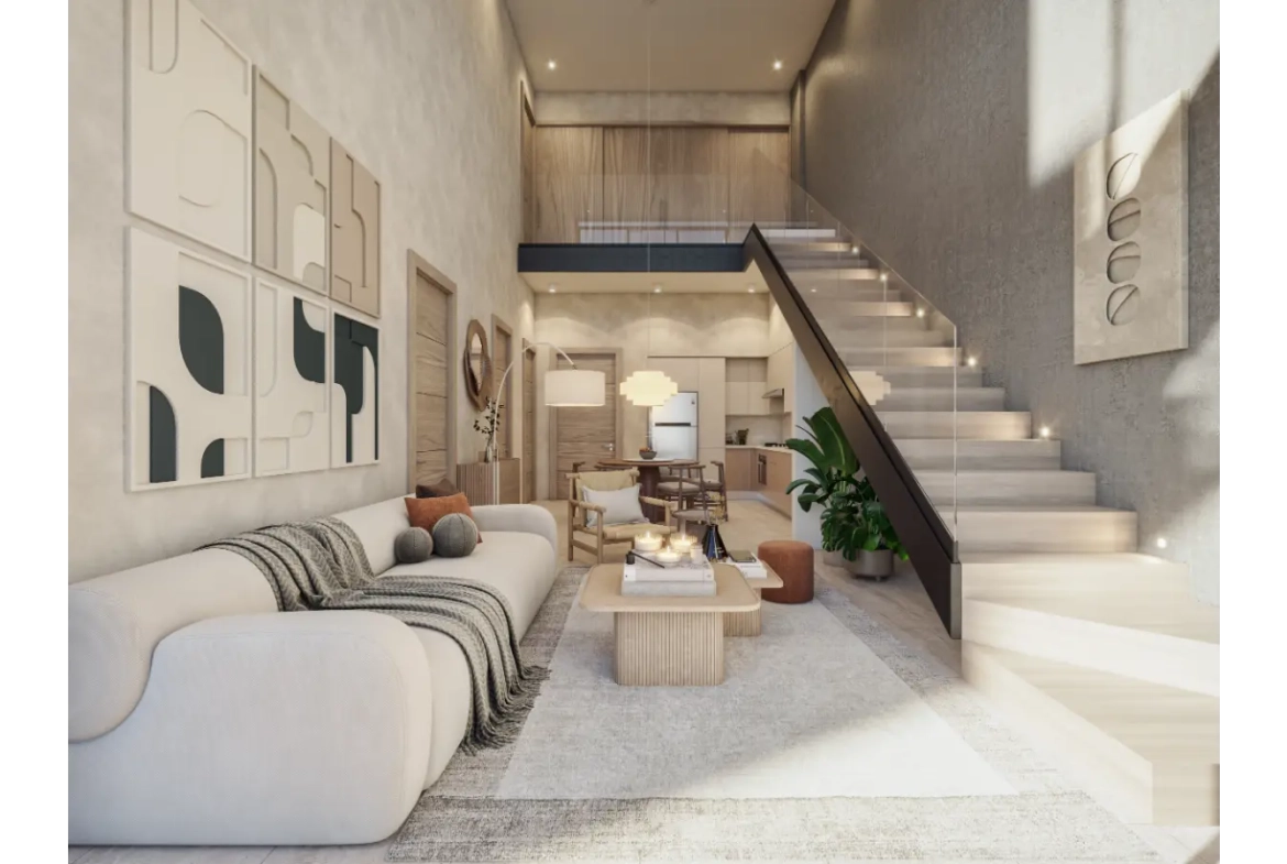 The One en Cap Cana: Apartamento de Un Dormitorio en Venta en Las Iguanas con Zonas Verdes