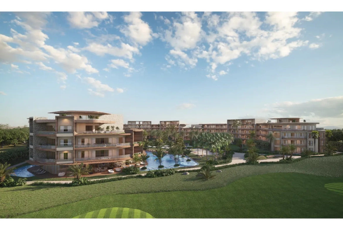 The One en Cap Cana: Apartamento de Un Dormitorio en Venta en Las Iguanas con Zonas Verdes