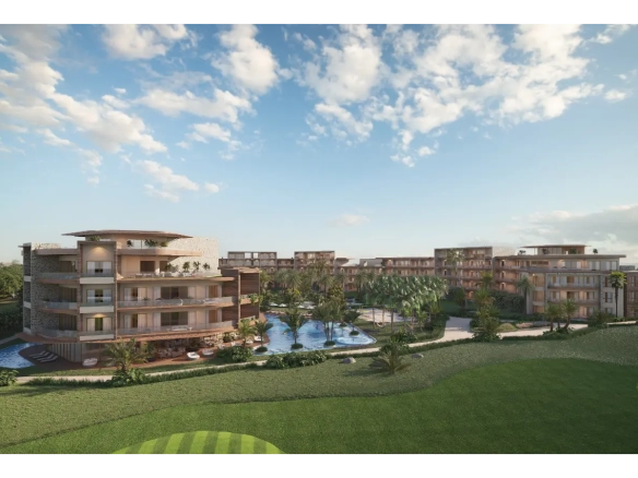 ID , Apartamento de tres dormitorios en venta en The One en Las Iguanas, Cap Cana ()