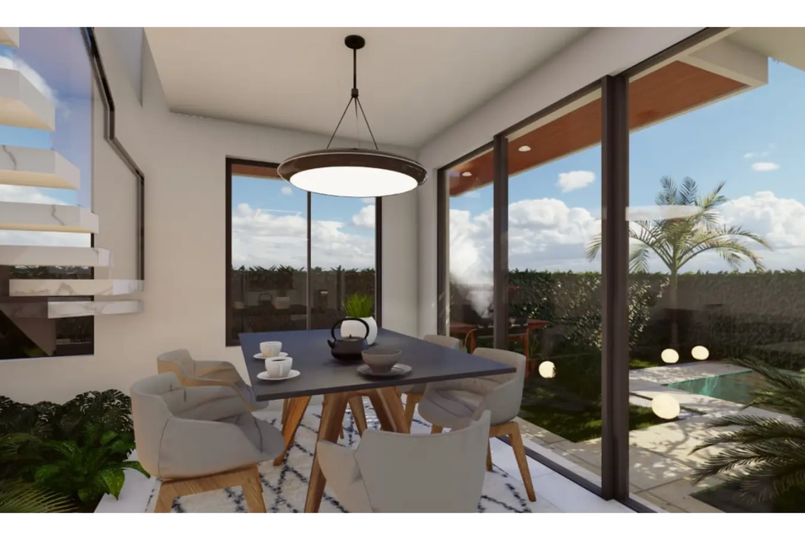 ID , Spacious Three Bedroom Villa for Sale at Las Palmeras Resipal, Bavaro, Punta Cana ()