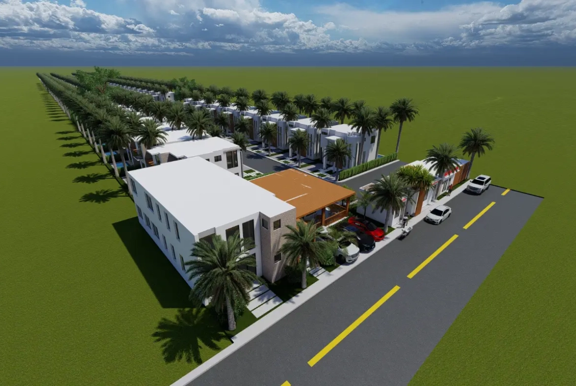 Charmante Maison de deux chambres à vendre à Las Palmeras Resipal II à Punta Cana, République dominicaine