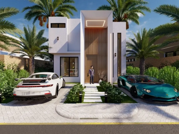 Charmante Maison de deux chambres à vendre à Las Palmeras Resipal II à Punta Cana, République dominicaine