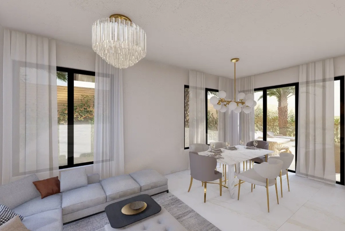 Charmante Maison de deux chambres à vendre à Las Palmeras Resipal II à Punta Cana, République dominicaine