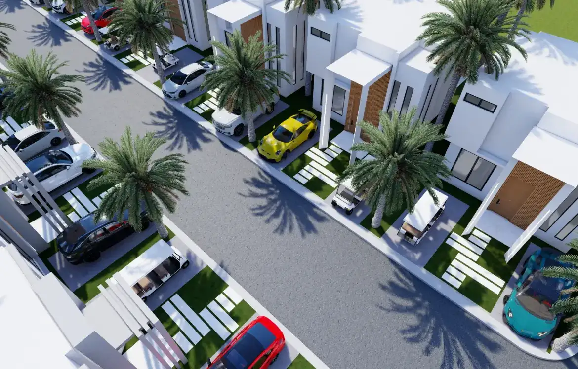 Charmante Maison de deux chambres à vendre à Las Palmeras Resipal II à Punta Cana, République dominicaine