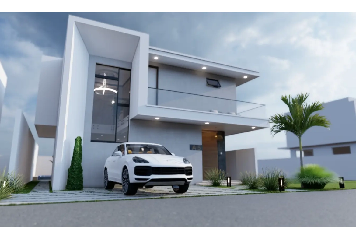 Elegante Casa de Tres Habitaciones en Venta en Las Palmeras Resipal II, Punta Cana, Republica Dominicana