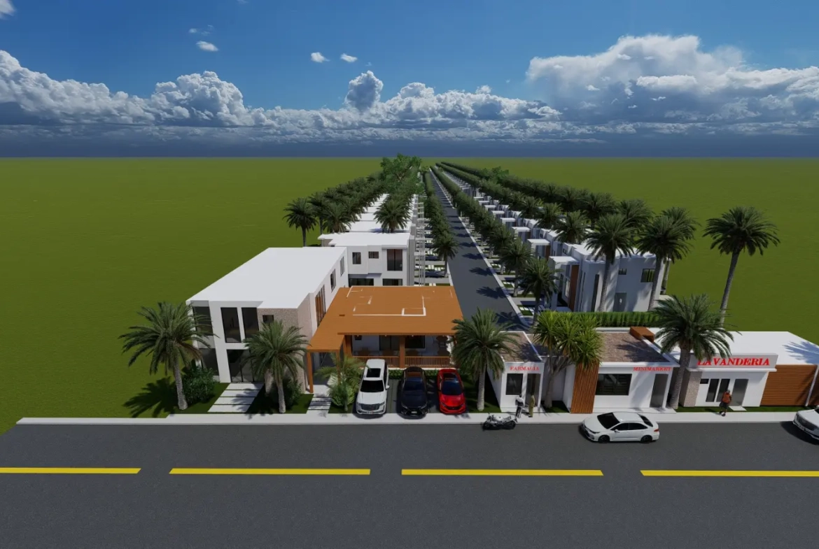 Elegante Casa de Tres Habitaciones en Venta en Las Palmeras Resipal II, Punta Cana, Republica Dominicana
