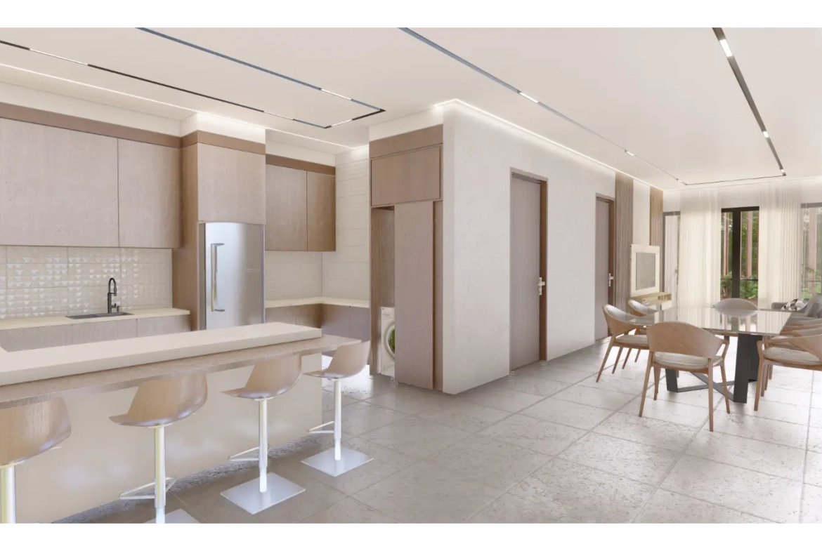 Residencias RGR: Apartamento de un dormitorio en venta en Ciudad Las Canas, Cap Cana