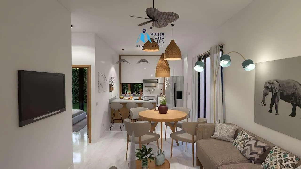 Maison Sole Mio : Maison abordable de 2 chambres à coucher à vendre à Macao Beach, Punta Cana