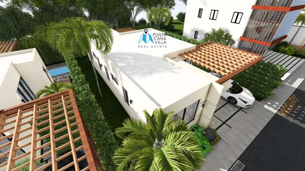 Sole Mio: Villa de 3 habitaciones en venta en Punta Cana, cerca de la playa de Macao