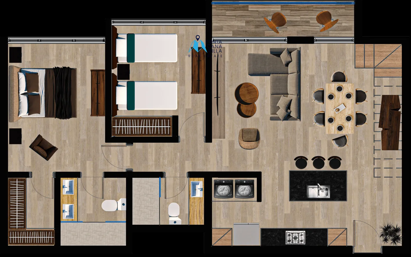 White Palms Beach Condos: Apartamento de dos habitaciones en venta en White Sands