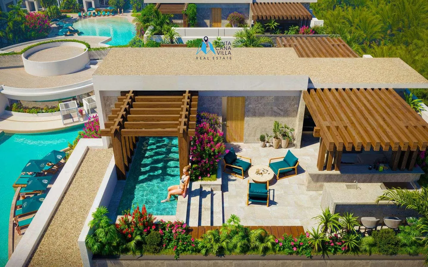 Jardín del Edén: Apartamento de tres habitaciones en venta en Bávaro, Punta Cana