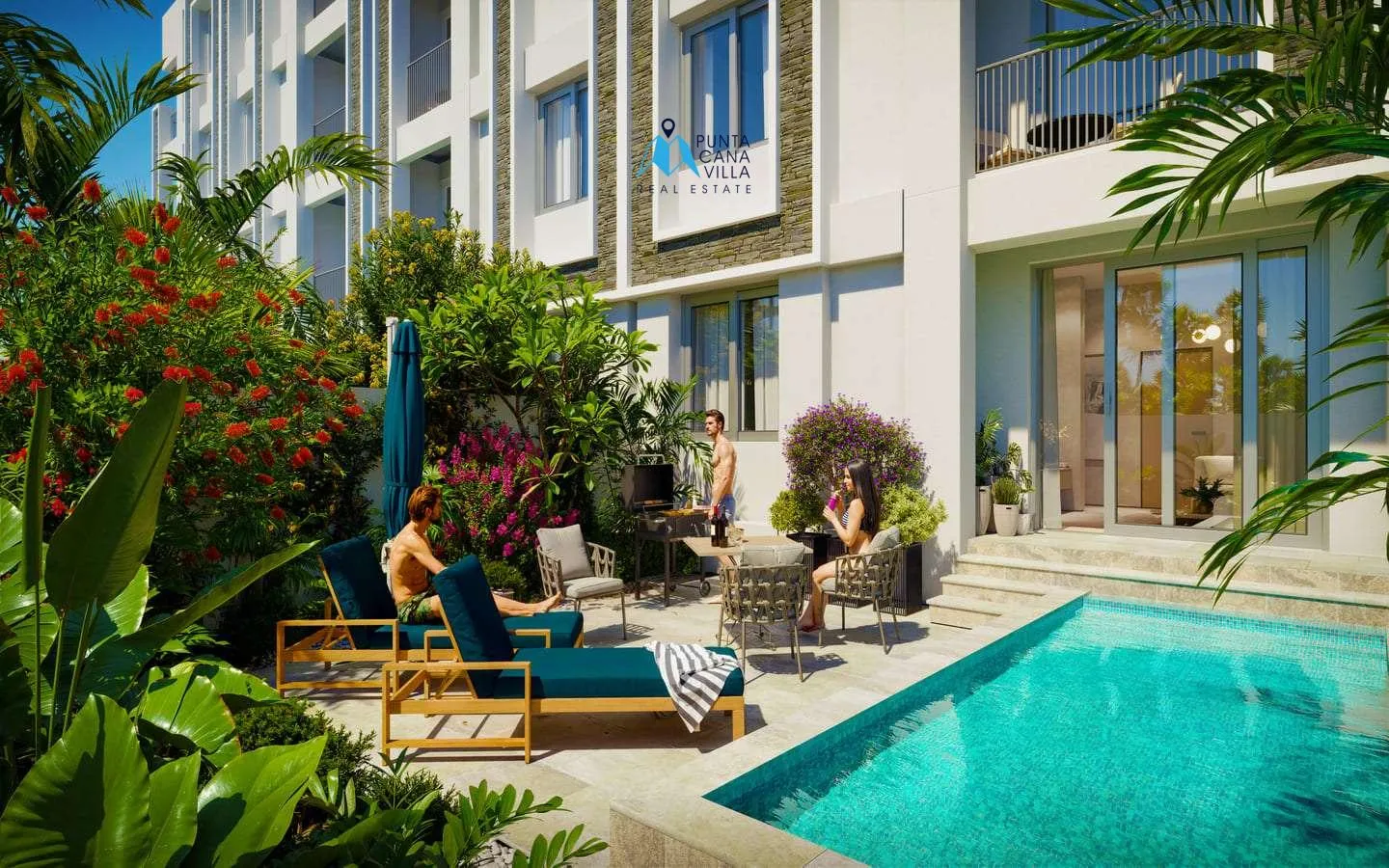 Jardín del Edén: Apartamento de tres habitaciones en venta en Bávaro, Punta Cana