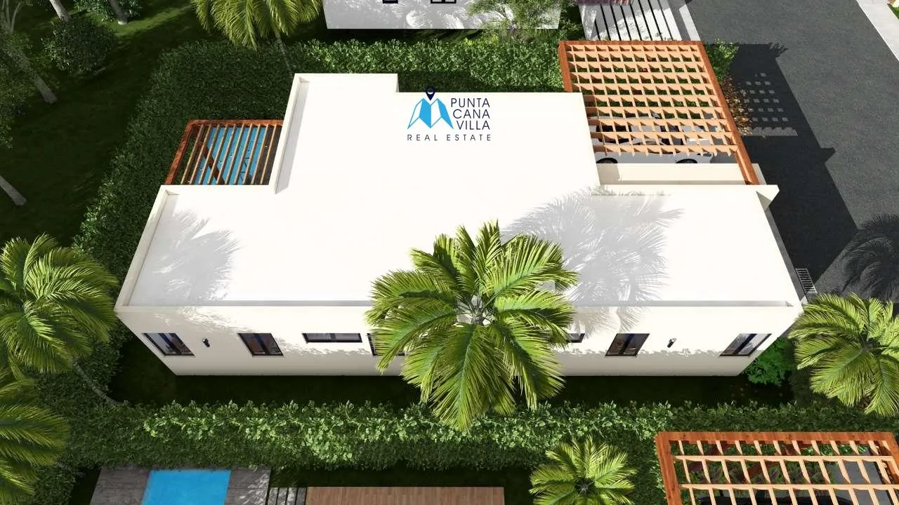 Sole Mio: Villa de 3 habitaciones en venta en Punta Cana, cerca de la playa de Macao