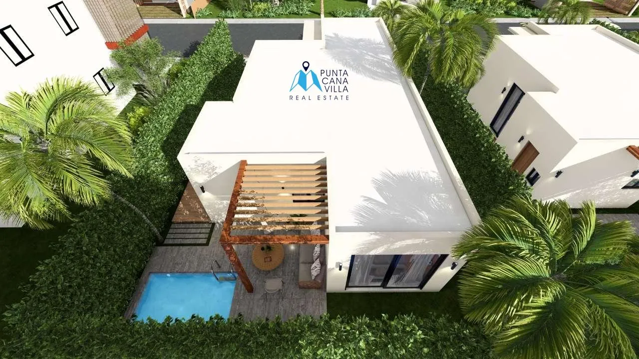 Sole Mio: Villa de 3 habitaciones en venta en Punta Cana, cerca de la playa de Macao