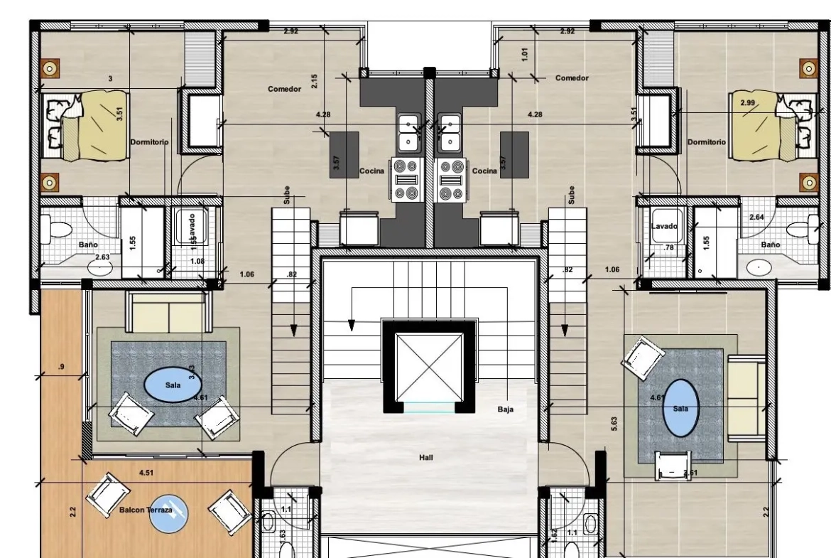 Se Vende Penthouse de Lujo de Dos Dormitorios en Maiya Hermosa en Los Corales, Punta Cana con Ascensores