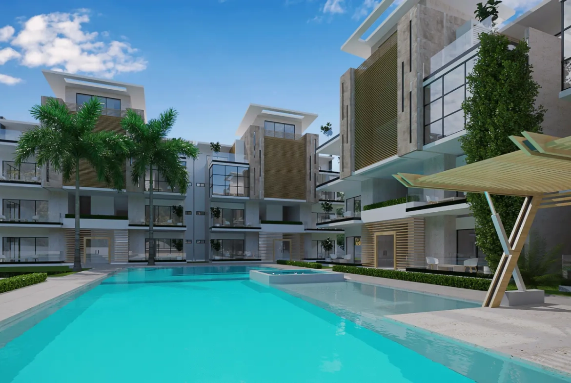 Maiya Hermosa: Apartamento de una habitación en venta en Los Corales, Punta Cana con zonas verdes