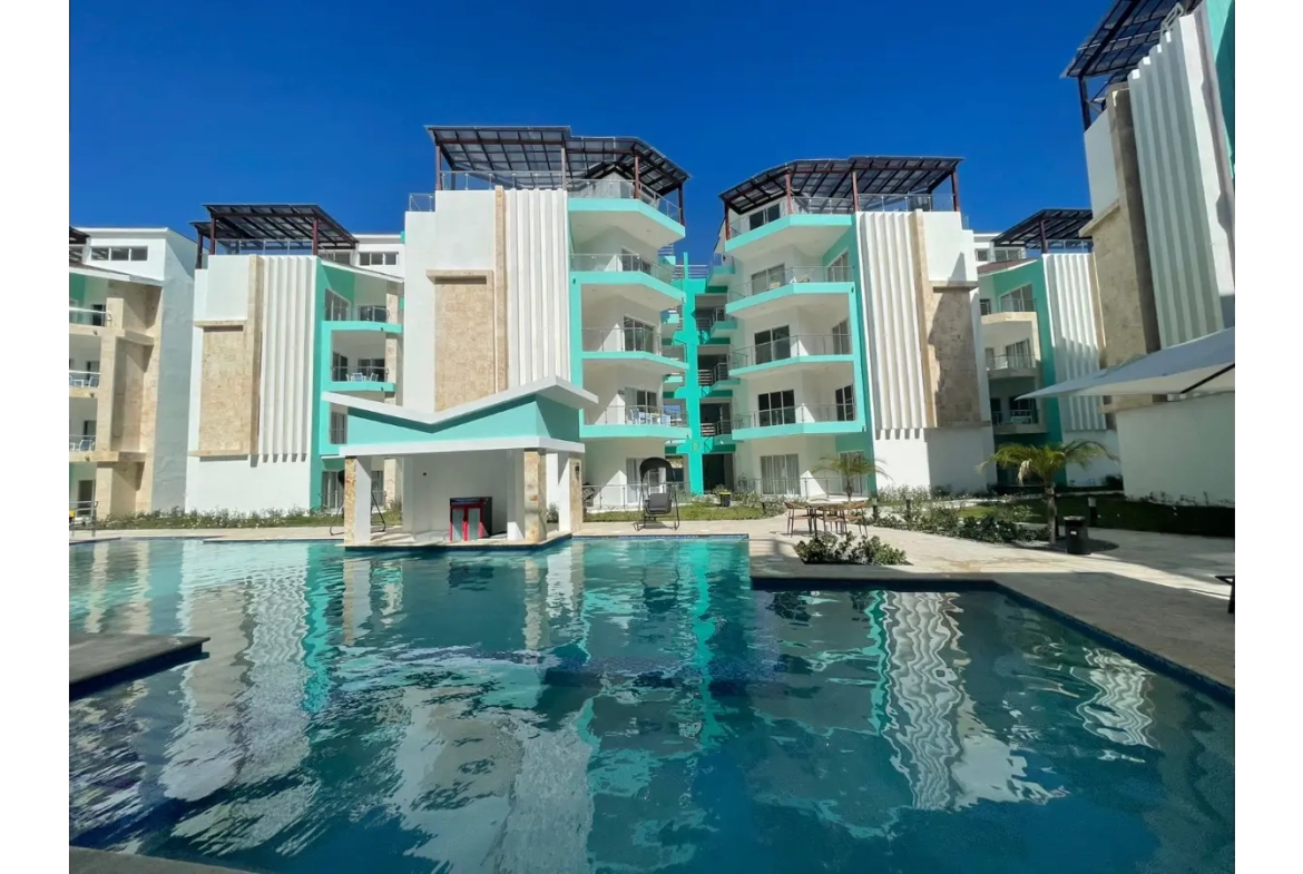 Charmant Condo d’une chambre à coucher à vendre à Maple Beach and Suites – El Cortecito, Bávaro, Punta Cana
