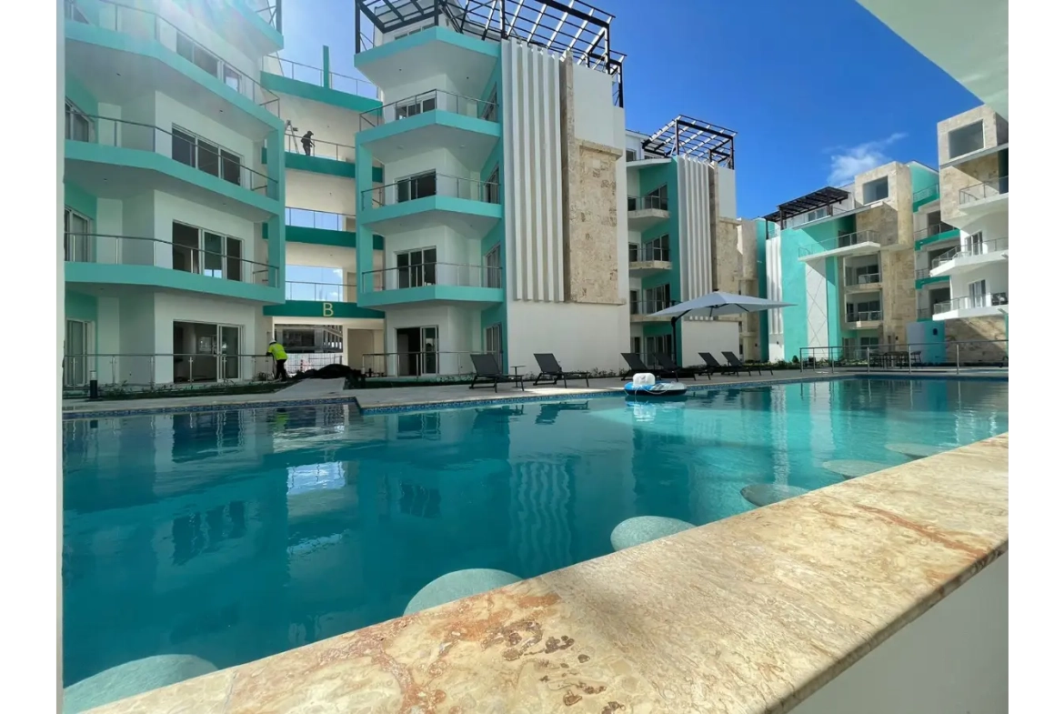 Charmant Condo d’une chambre à coucher à vendre à Maple Beach and Suites – El Cortecito, Bávaro, Punta Cana