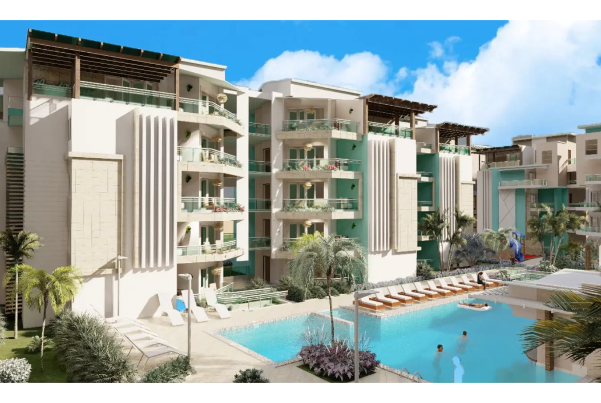ID , Apartamento de dos habitaciones en venta en Maple Beach and Suites en Bávaro, Punta Cana ()