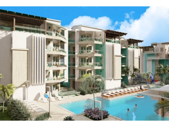 ID , Apartamento de dos habitaciones en venta en Maple Beach and Suites en Bávaro, Punta Cana ()