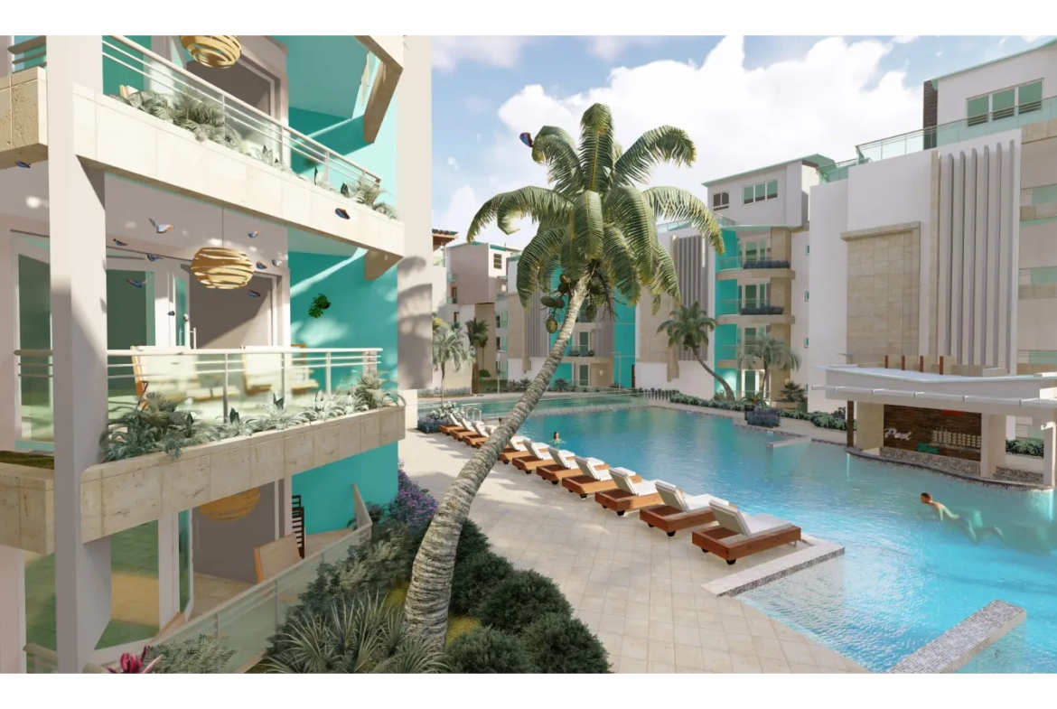 Maple Beach and Suites II: Apartamento de dos dormitorios en venta en Bavaro, Punta Cana