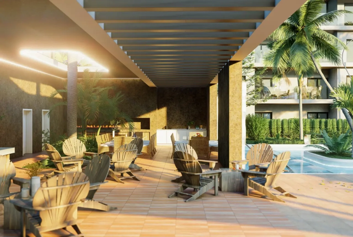 Baliza Residences: Casa de tres dormitorios en venta en White Sands Golf and Beach Resort, Punta Cana con terraza privada