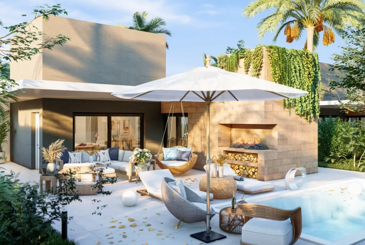 Baliza Residences: Casa de tres dormitorios en venta en White Sands Golf and Beach Resort, Punta Cana con terraza privada