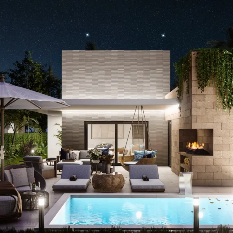 Baliza Residences 3 Bedroom Villa for sale in White Sands Punta Cana with private pool and garden