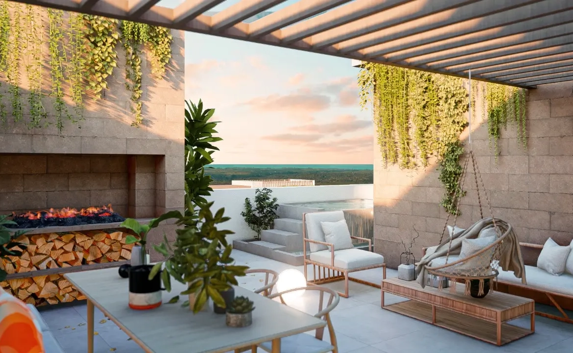 Baliza Residences: Casa de tres dormitorios en venta en White Sands Golf and Beach Resort, Punta Cana con terraza privada