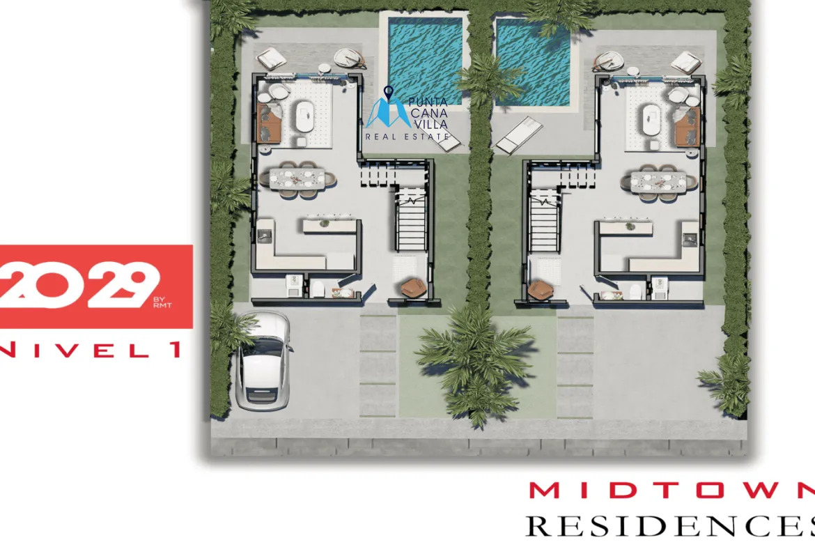 Midtown Residences Three Bedroom Bavaro Villa For Sale In Punta Cana ()