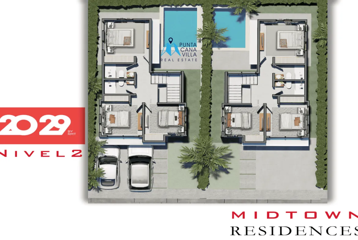 Midtown Residences Three Bedroom Bavaro Villa For Sale In Punta Cana ()