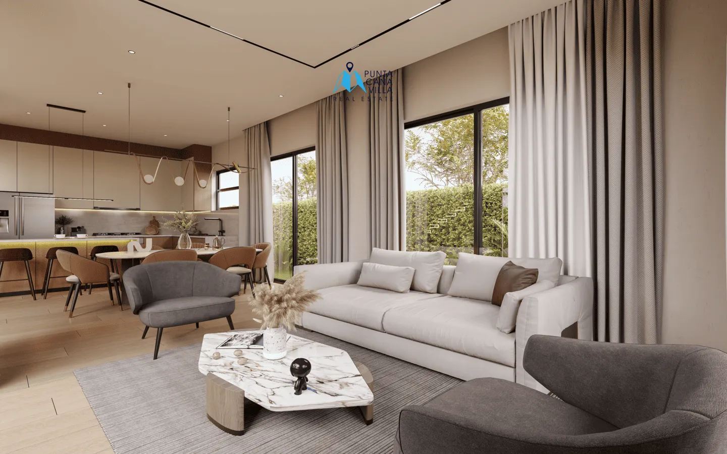 Midtown Residences 2 : Maison Bavaro de trois chambres à vendre à Punta Cana