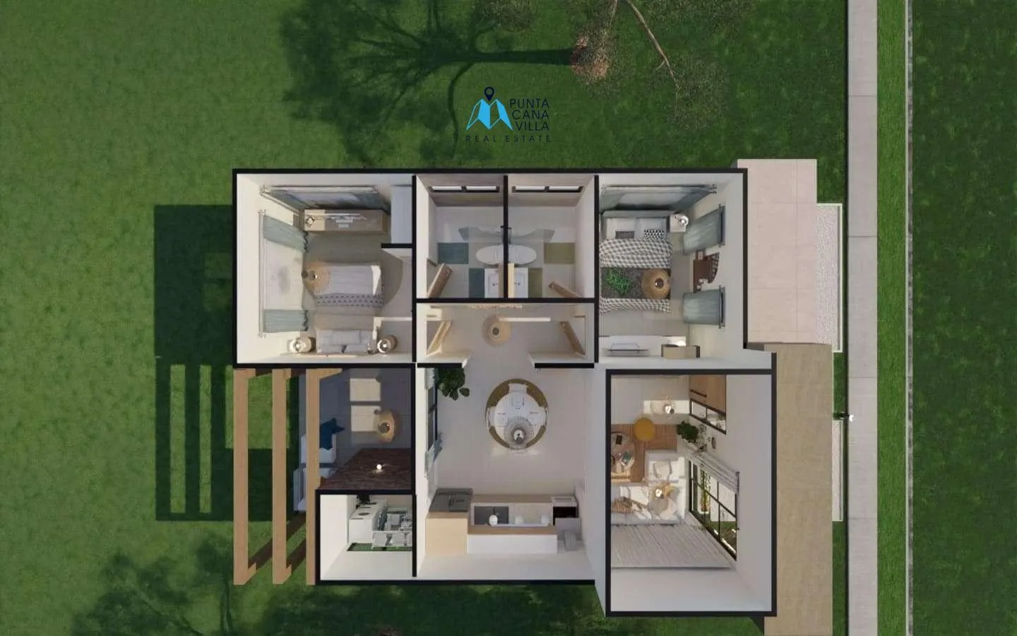 Heaven: Villa de dos habitaciones en venta en Macao, Punta Cana