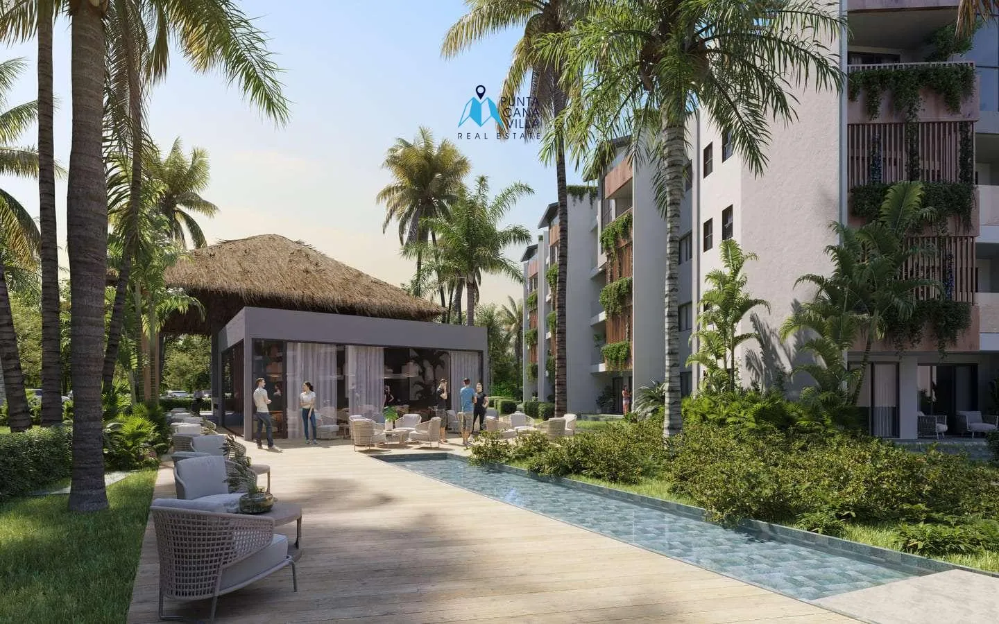 Residencias Riverside: Apartamento de dos habitaciones en venta en White Sands, Bávaro