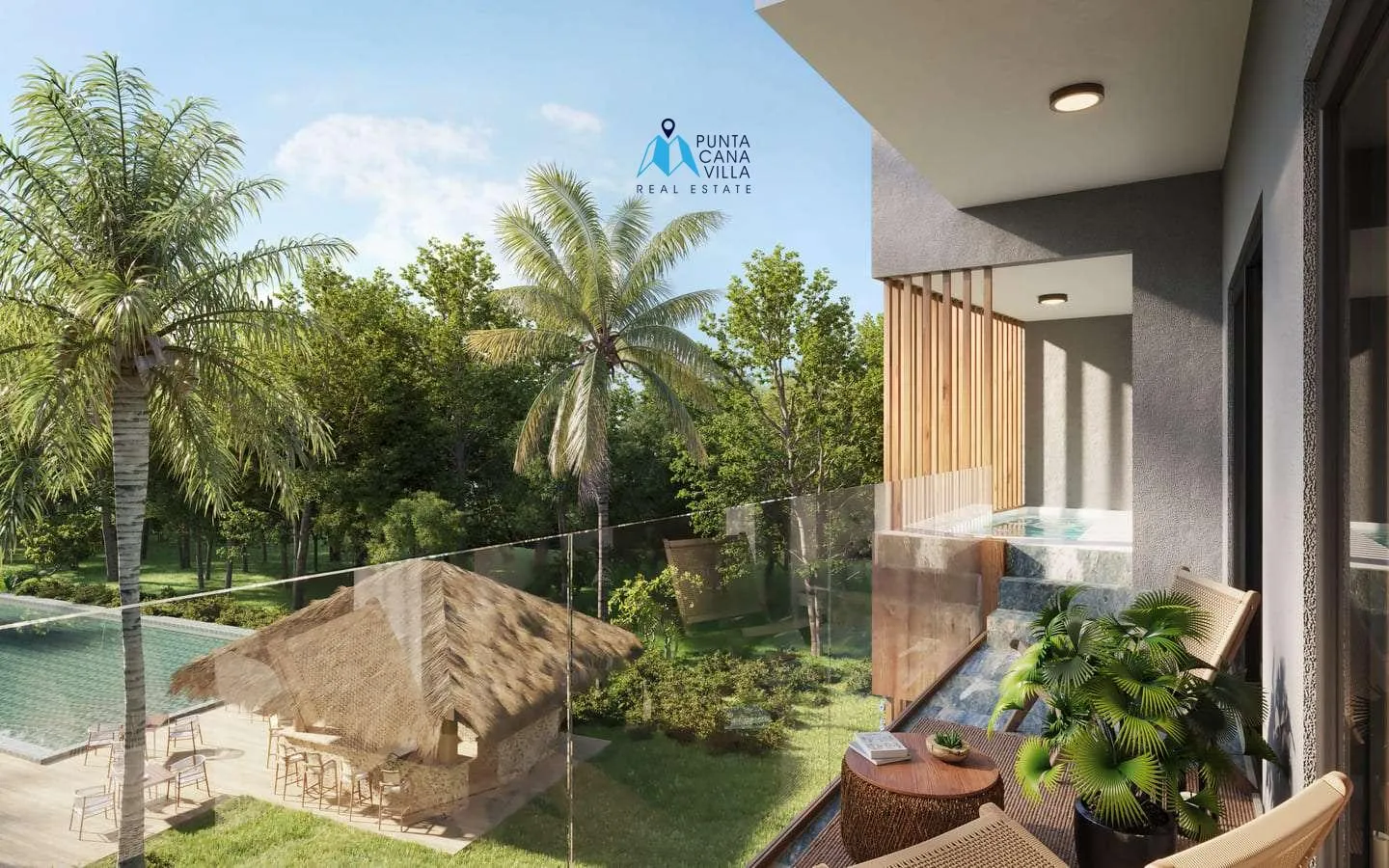 Residencias Riverside: Apartamento de dos habitaciones en venta en White Sands, Bávaro