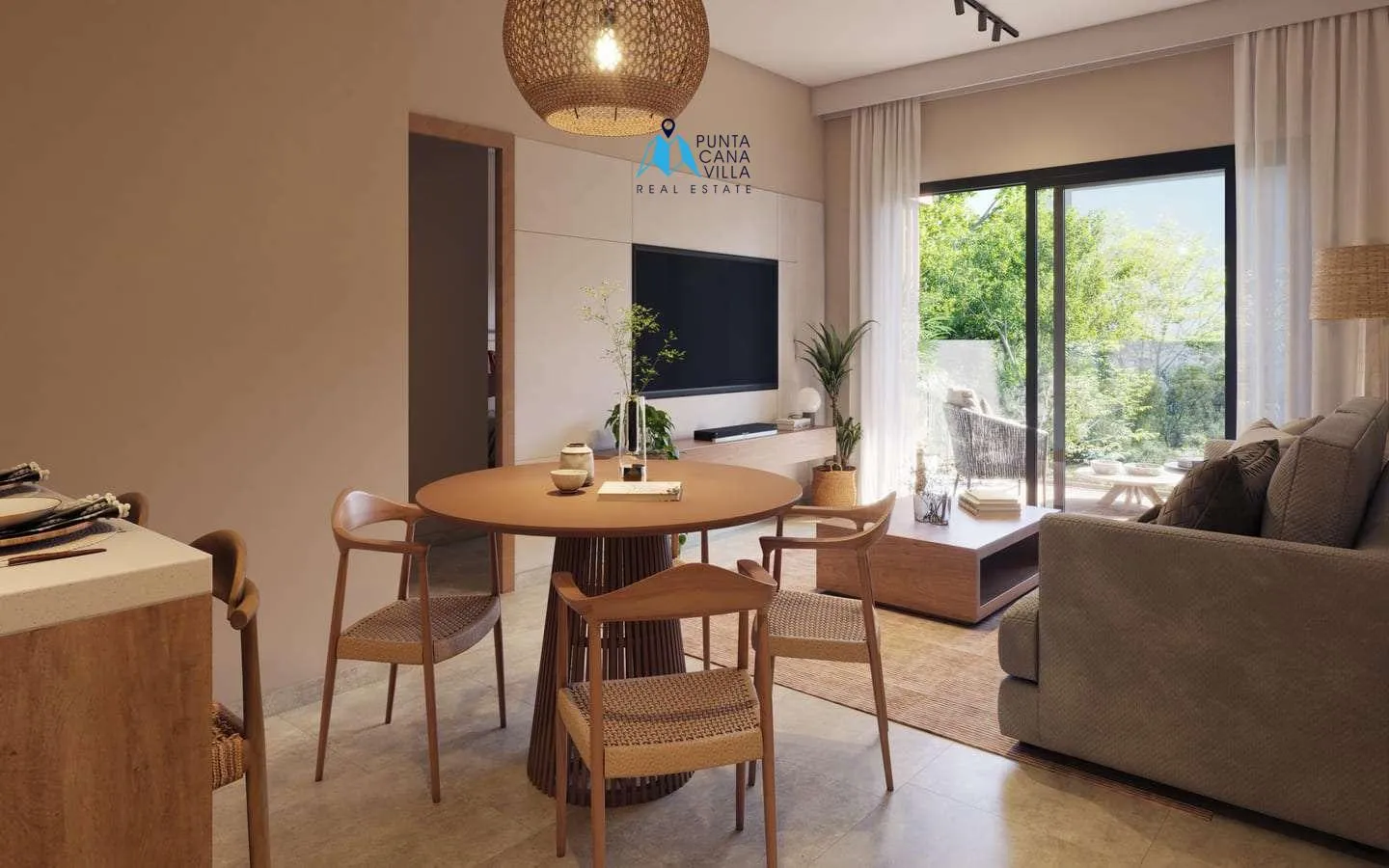 Residencias Riverside: Apartamento de dos habitaciones en venta en White Sands, Bávaro