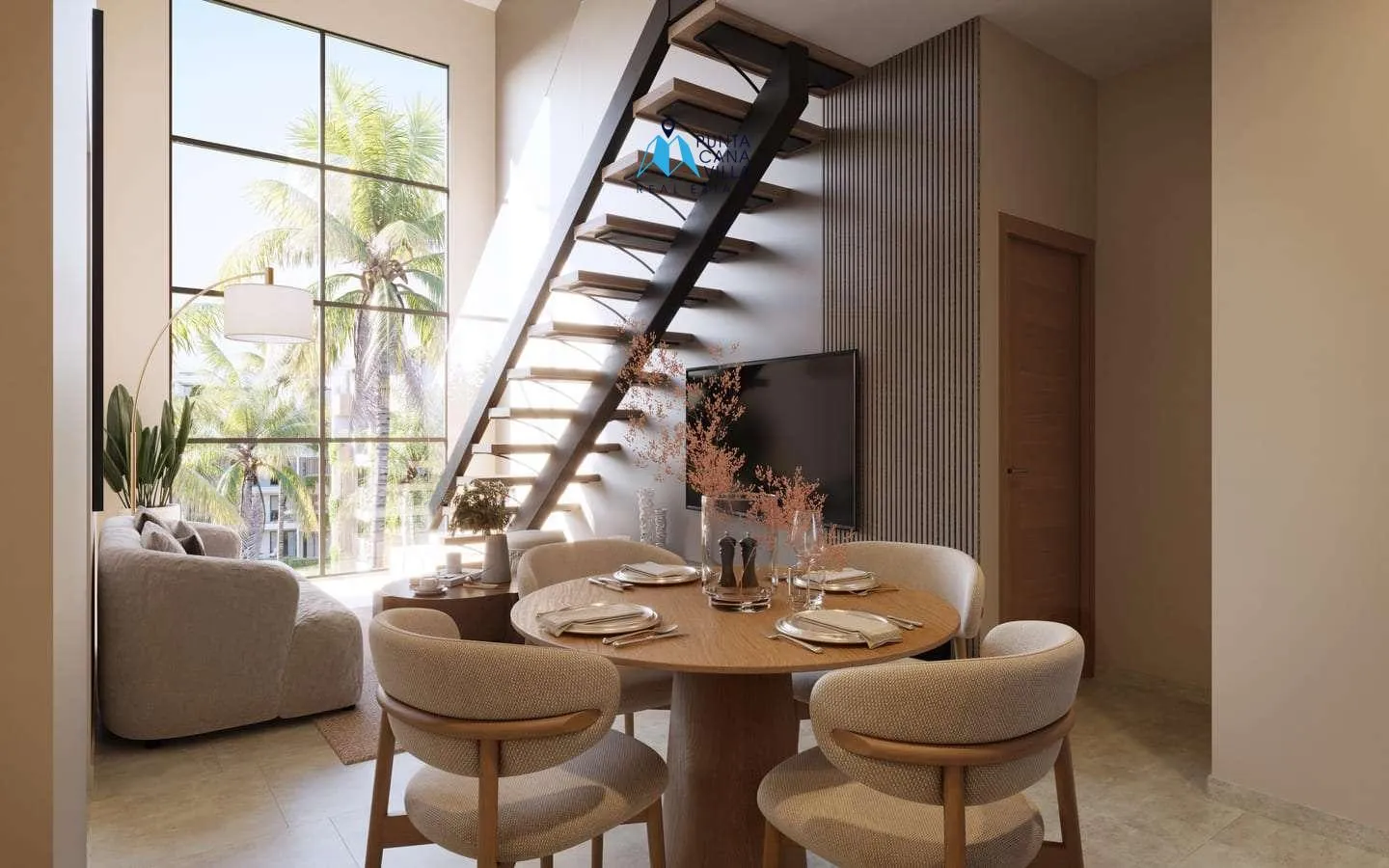 Residencias Riverside: Apartamento de dos habitaciones en venta en White Sands, Bávaro